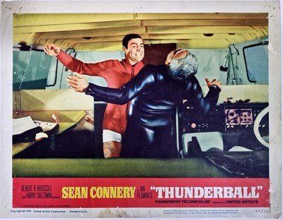 Lot 104 - JAMES BOND - THUNDERBALL (1965) - TWO ORIGINAL LOBBY CARDS.