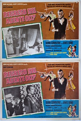 Lot 73 - JAMES BOND - FROM RUSSIA WITH LOVE (1963) - ORIGINAL MEXICAN LOBBY CARDS.