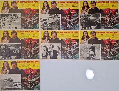 Lot 221 - JAMES BOND - THE SPY WHO LOVED ME (1977) - FULL SET OF MEXICAN LOBBY CARDS.