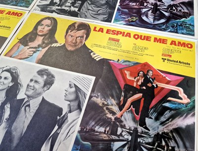 Lot 221 - JAMES BOND - THE SPY WHO LOVED ME (1977) - FULL SET OF MEXICAN LOBBY CARDS.