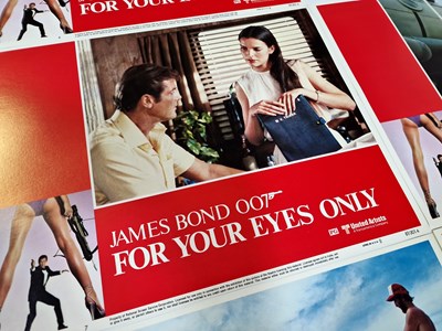 Lot 260 - JAMES BOND - FOR YOUR EYES ONLY (1981) - FULL SET OF 8 US LOBBY CARDS.