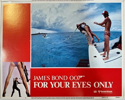 Lot 260 - JAMES BOND - FOR YOUR EYES ONLY (1981) - FULL SET OF 8 US LOBBY CARDS.