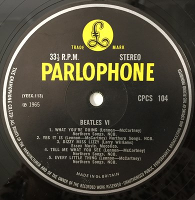 Lot 8 - THE BEATLES - VI LP (ORIGINAL EXPORT COPY - PARLOPHONE CPCS 104)