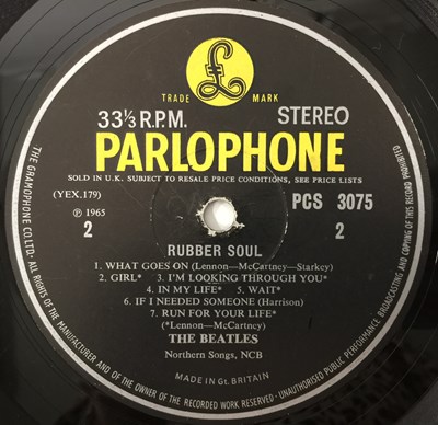 Lot 19 - THE BEATLES - RUBBER SOUL LP (UK STEREO - PCS 3075)