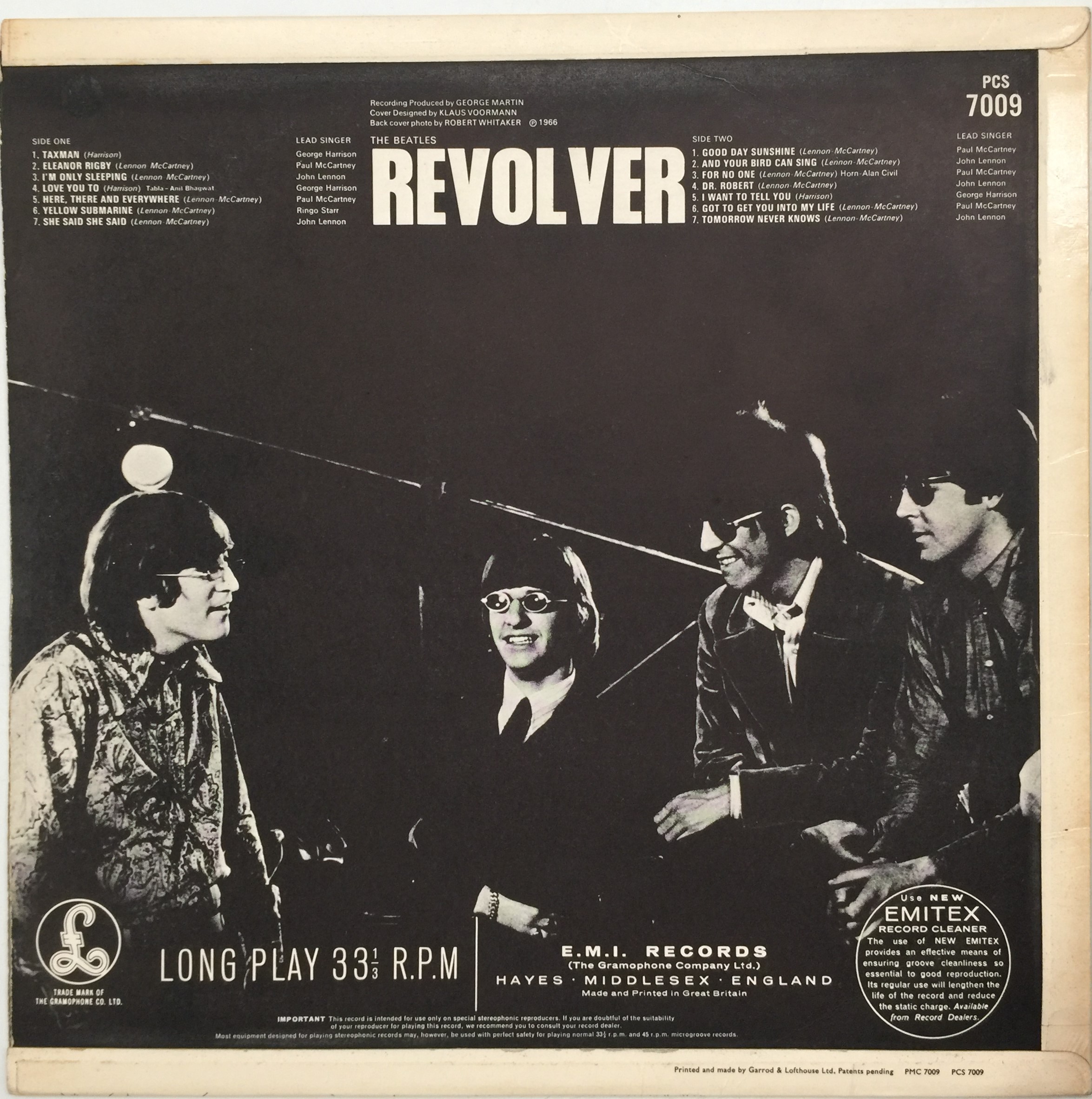 THE BEATLES REVOLVER インド版 PCS 7009 洋楽