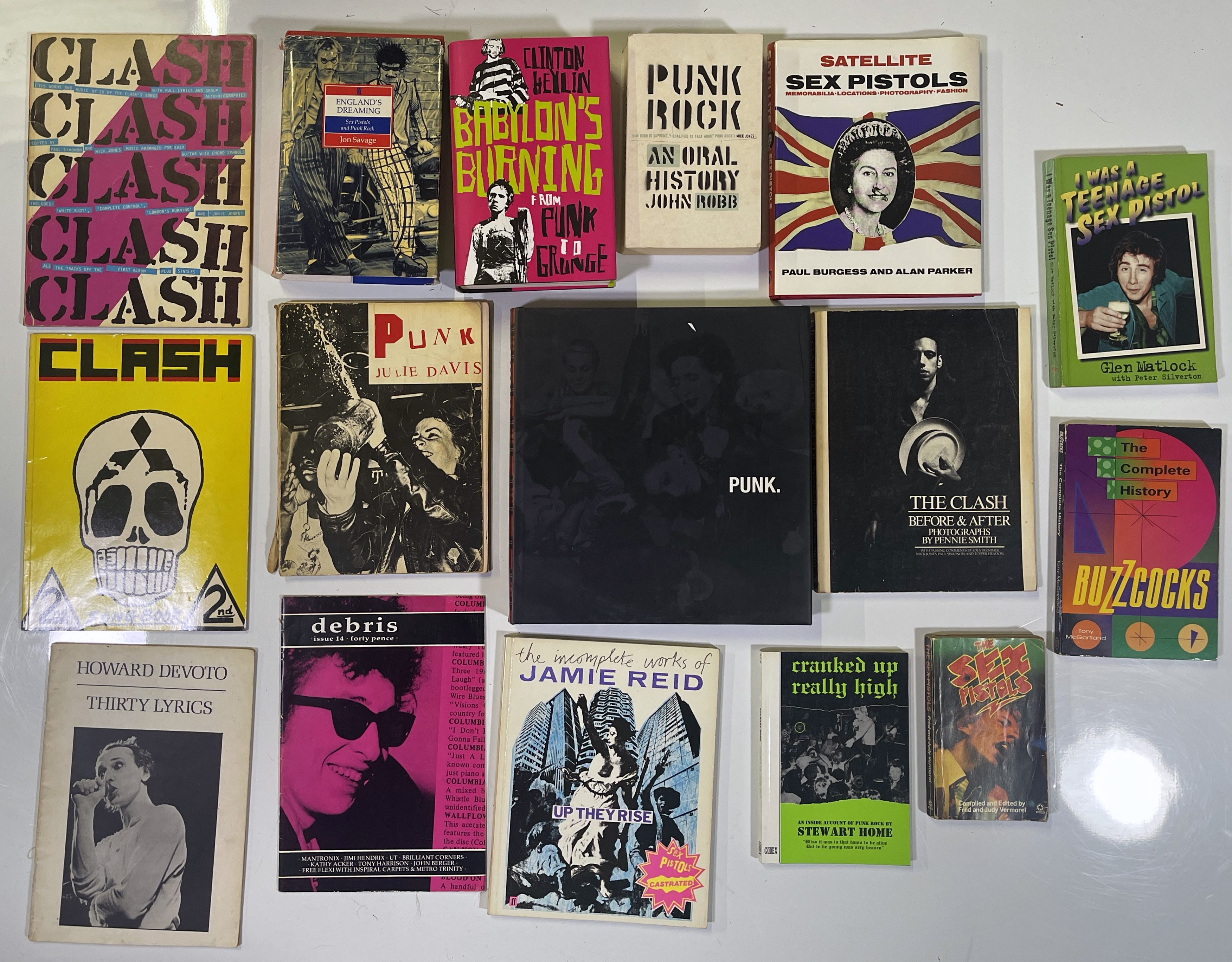 Post Punk Paperbacks Lot 1 - PUNK BOOK COLLECTION.