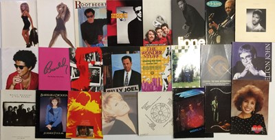 Lot 104 - POP AND ROCK CONCERT PROGRAMME COLLECTION - SOME WITH TICKETS.