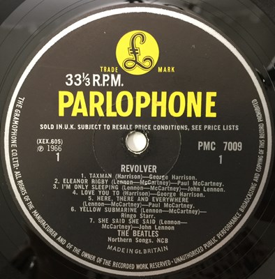 Lot 21 - THE BEATLES - REVOLVER LP (ORIGINAL UK WITHDRAWN MIX COPY - PMC 7009)