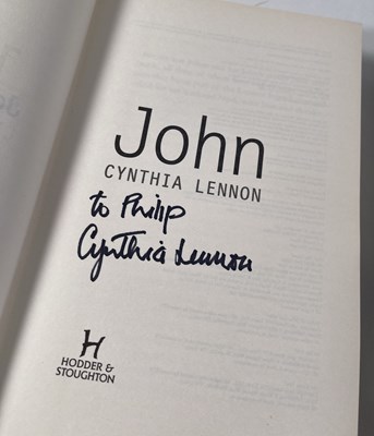 Lot 330 - THE BEATLES AND RELATED - SIGNED BOOKS INC CYNTHIA LENNON.