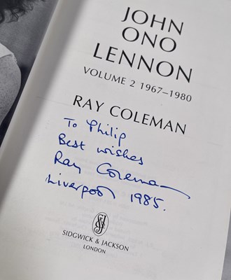 Lot 330 - THE BEATLES AND RELATED - SIGNED BOOKS INC CYNTHIA LENNON.