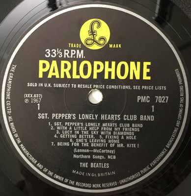 Lot 23 - THE BEATLES - SGT. PEPPER'S LONELY HEARTS CLUB BAND LP (ORIGINAL UK 'FOURTH PROOF' COPY - PMC 7027)