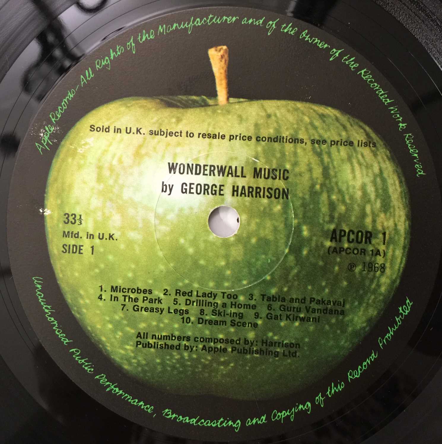 Lot 30 - GEORGE HARRISON - WONDERWALL MUSIC MONO LP