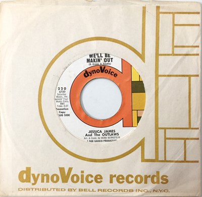 Lot 188 - JESSICA JAMES AND THE OUTLAWS - WE'LL BE MAKIN' OUT 7 (US PROMO - DYNO VOICE 220)