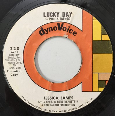 Lot 188 - JESSICA JAMES AND THE OUTLAWS - WE'LL BE MAKIN' OUT 7 (US PROMO - DYNO VOICE 220)