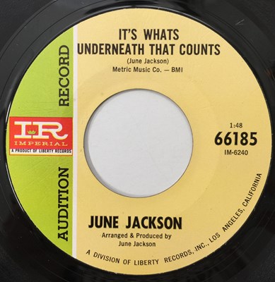 Lot 192 - JUNE JACKSON - IT'S WHATS UNDERNEATH THAT COUNTS 7" (US PROMO - IMPERIAL 66185)