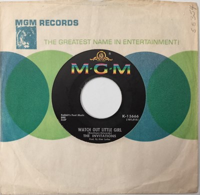 Lot 195 - THE INVITATIONS - WATCH OUT LITTLE GIRL/ YOU'RE LIKE A MYSTERY 7" (US NORTHERN - MGM - K-13666)