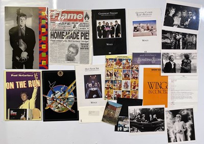 Lot 179 - THE BEATLES - PAUL MCCARTNEY / WINGS EPHEMERA.