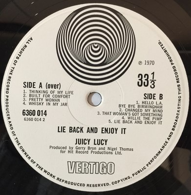 Lot 869 - Juicy Lucy/Ramases - UK Vertigo LPs (Including Original Swirls)