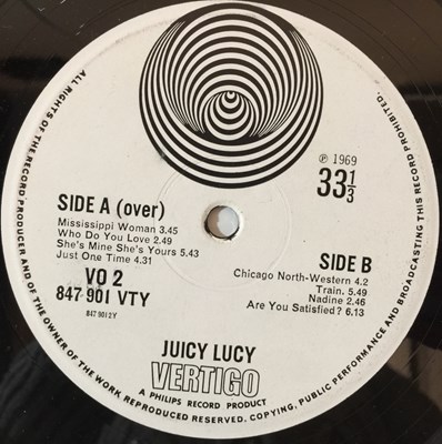 Lot 869 - Juicy Lucy/Ramases - UK Vertigo LPs (Including Original Swirls)