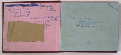 Lot 328 - THE BEATLES - AUTOGRAPH BOOK WITH JOHN LENNON, GEORGE HARRISON, RINGO STARR.