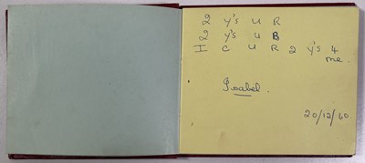 Lot 328 - THE BEATLES - AUTOGRAPH BOOK WITH JOHN LENNON, GEORGE HARRISON, RINGO STARR.