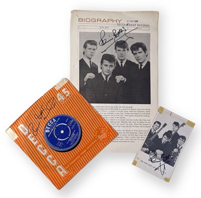 Lot 324 - THE BEATLES INTEREST - PETE BEST SIGNED EPHEMERA.