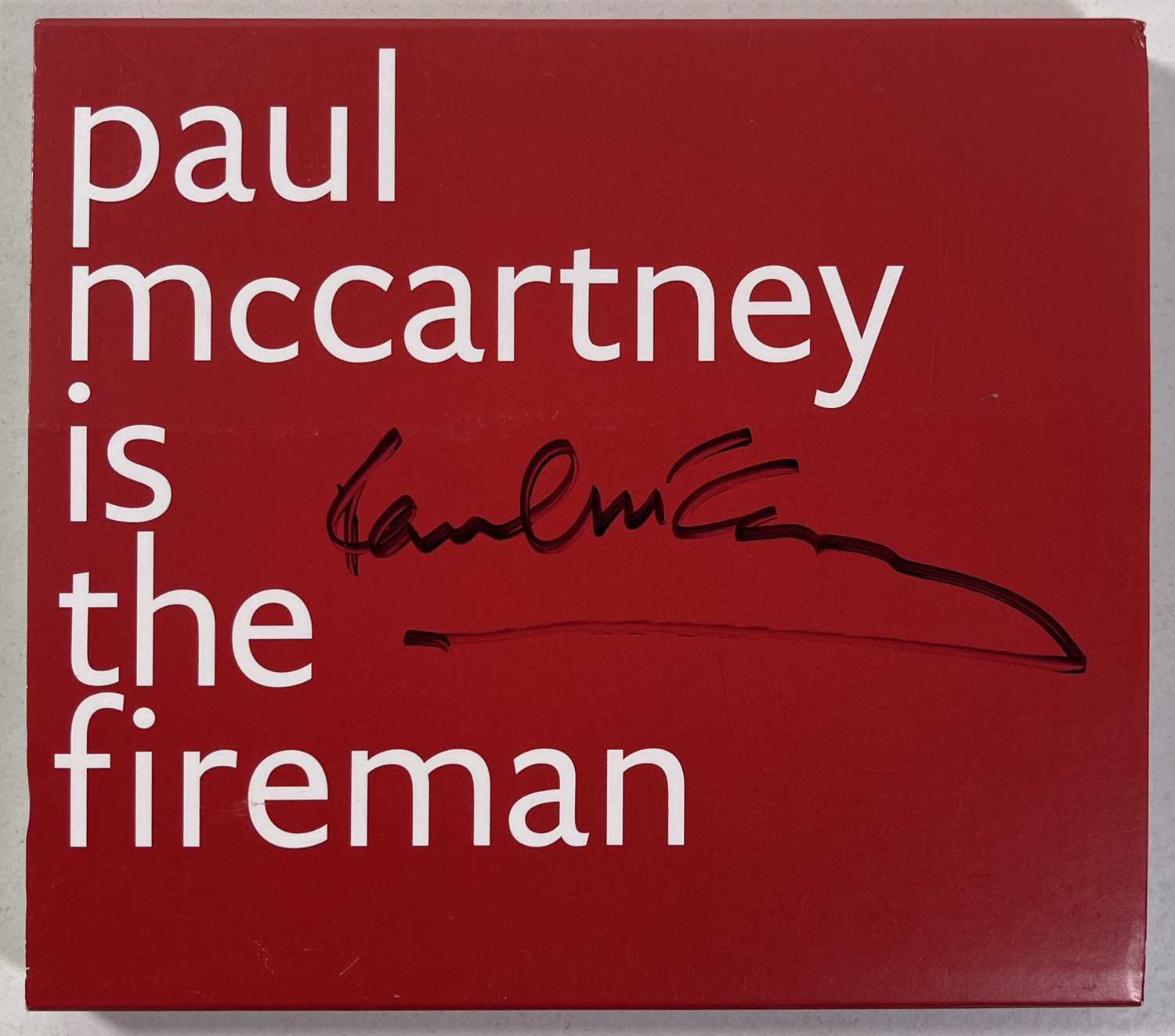 Lot 325 PAUL MCCARTNEY SIGNED COPY OF THE FIREMAN