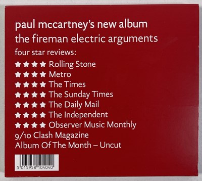 Lot 325 - PAUL MCCARTNEY - SIGNED COPY OF THE FIREMAN CD.