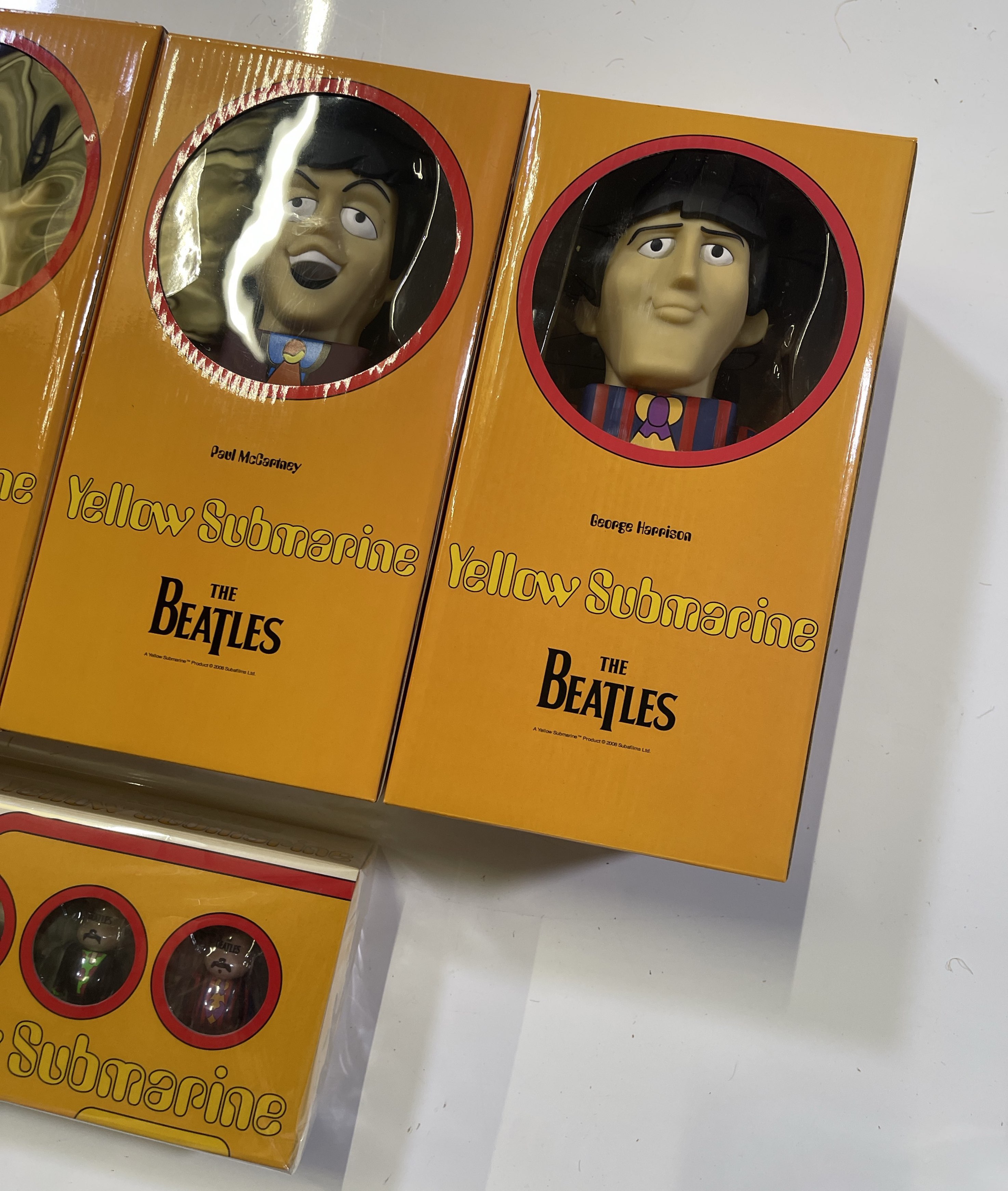 Lot 206 - THE BEATLES - 'BEARBRICK' 'BABYBEAR' TOYS