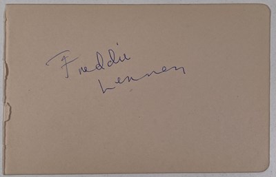 Lot 326 - THE BEATLES INTEREST - FREDDIE LENNON AUTOGRAPH.