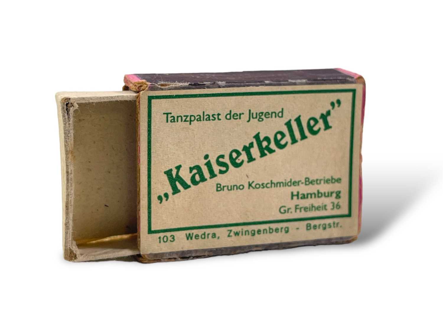 Lot 207 - KAISERKELLER MATCHBOX - BEATLES HAMBURG DAYS.