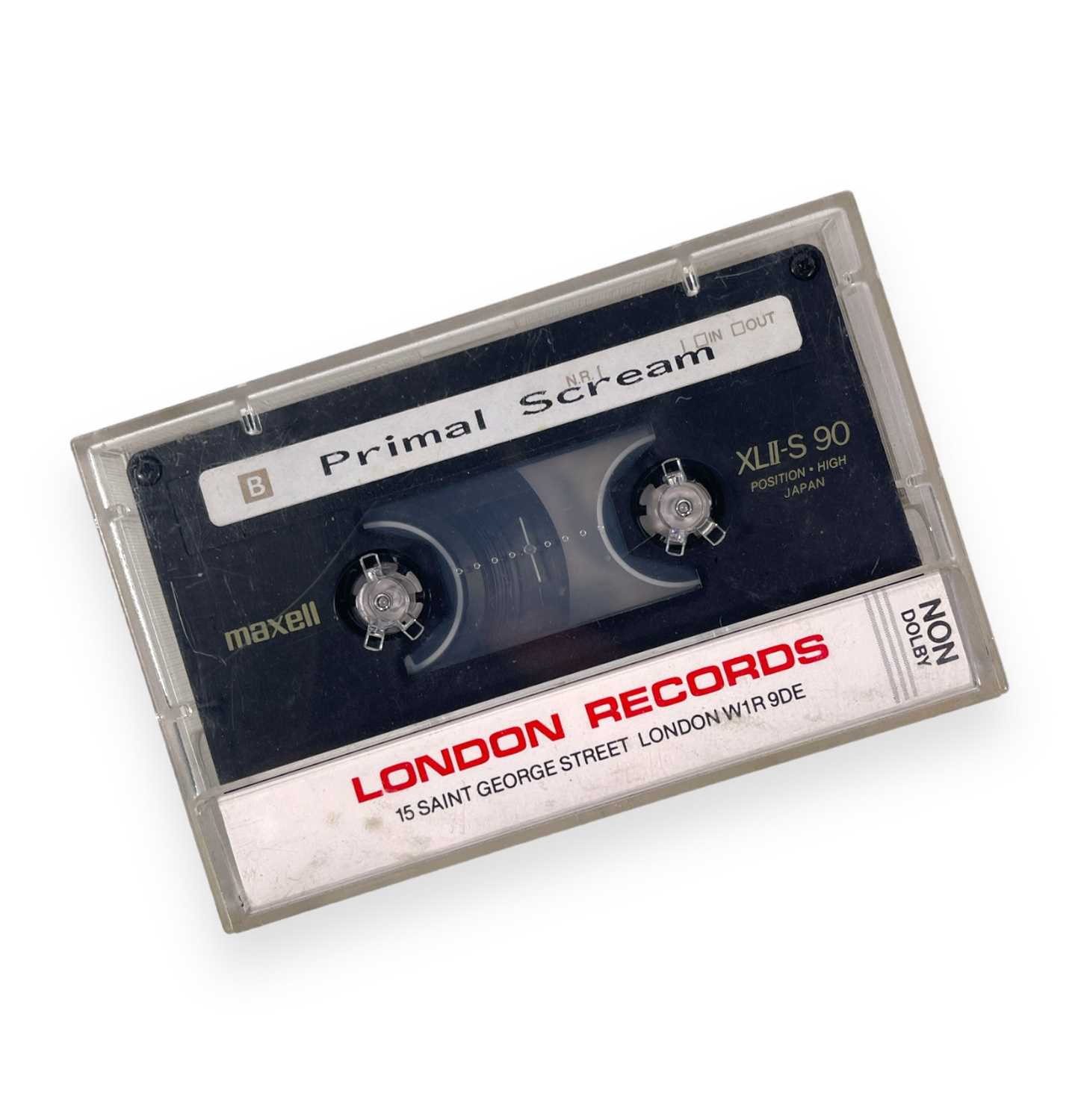 Lot 34 - PRIMAL SCREAM - EARLY PRE-RELEASE CASSETTE OF DEBUT LP.