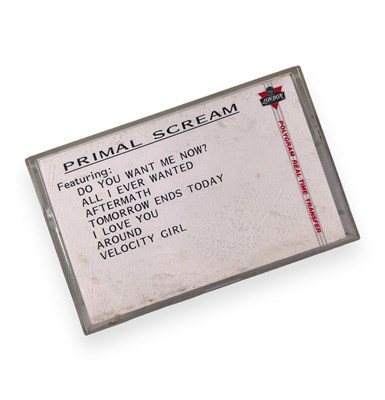 Lot 34 - PRIMAL SCREAM - EARLY PRE-RELEASE CASSETTE OF DEBUT LP.