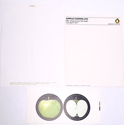 Lot 224 - THE BEATLES - ORIGINAL APPLE STATIONERY.