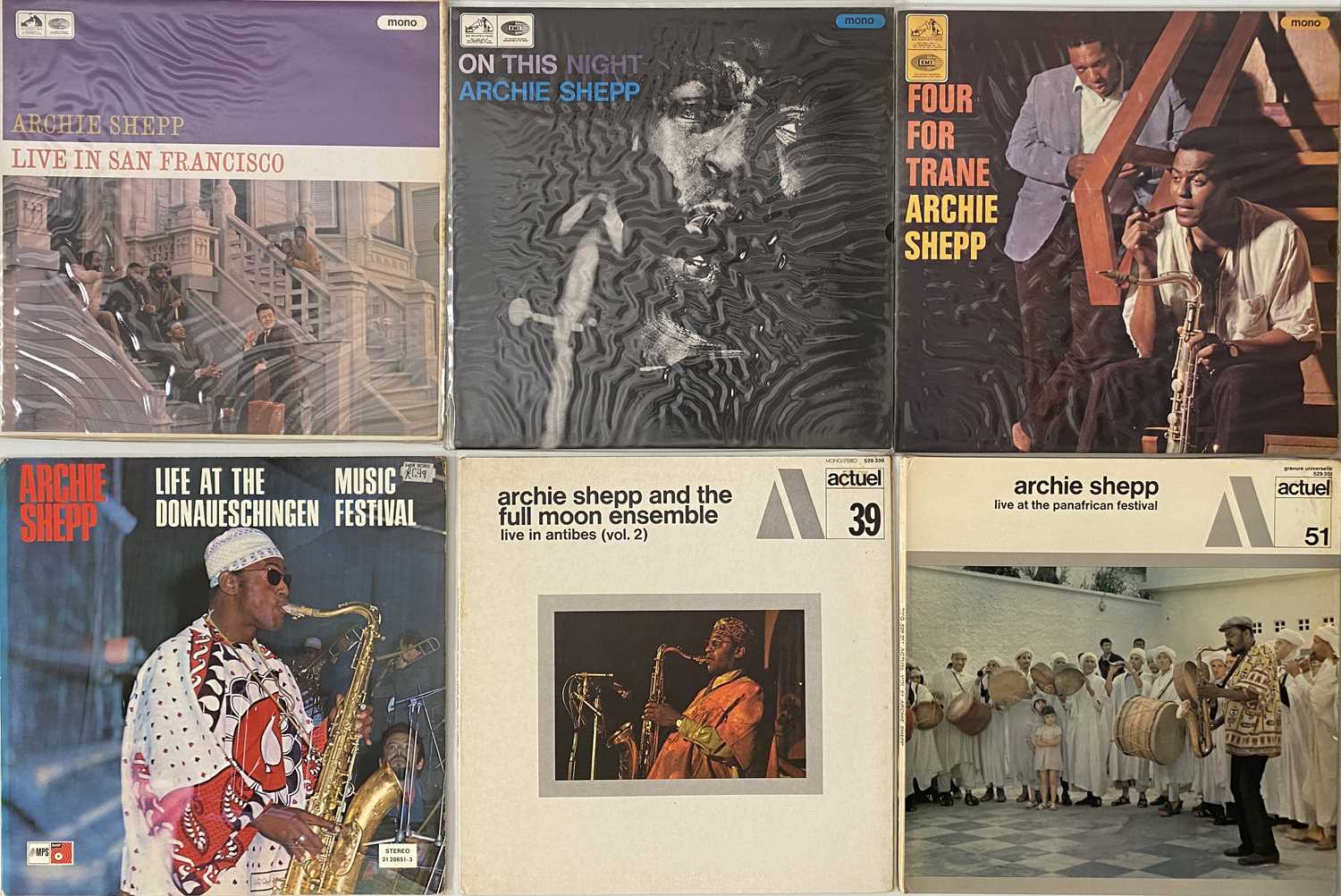 Lot 12 - ARCHIE SHEPP - UK / EU PRESSINGS - LP PACK