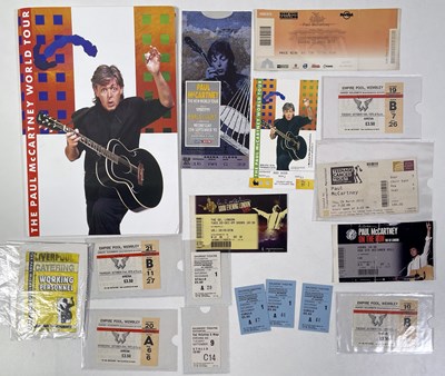 Lot 279 - PAUL MCCARTNEY / WINGS - TICKETS AND STAGE PASSES.