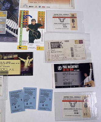 Lot 279 - PAUL MCCARTNEY / WINGS - TICKETS AND STAGE PASSES.