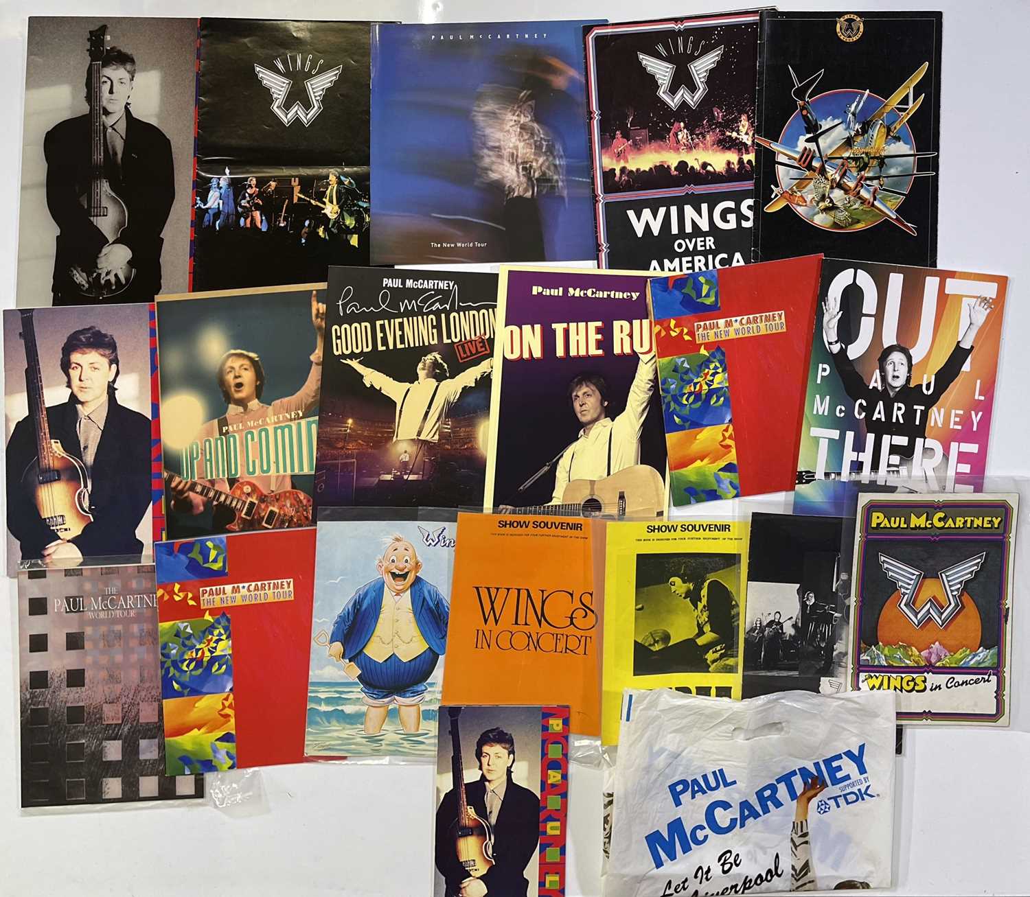 Lot 271 - PAUL MCCARTNEY / WINGS - CONCERT PROGRAMME ARCHIVE.