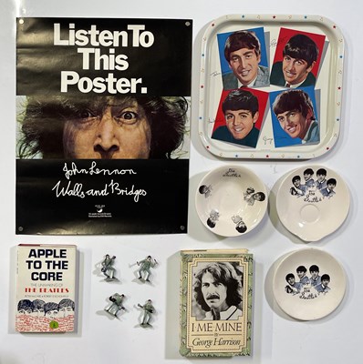 Lot 232 - THE BEATLES- ORIGINAL COLLECTABLES INC WORCESTER WARE STICKERED TRAY.