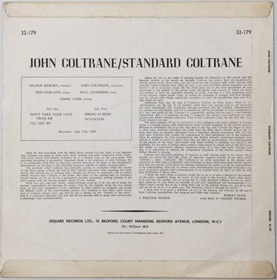 Lot 32 - JOHN COLTRANE - STANDARD COLTRANE LP (ESQUIRE 32-179)