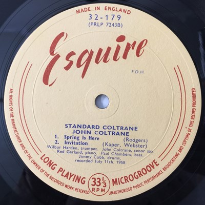 Lot 32 - JOHN COLTRANE - STANDARD COLTRANE LP (ESQUIRE 32-179)