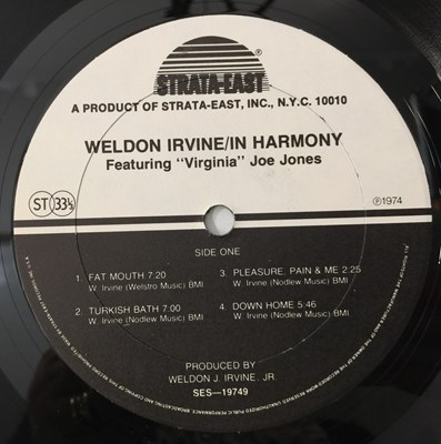 Lot 73 - WELDON IRVINE - IN HARMONY LP (US OG - STRATA-EAST - SES-19749)