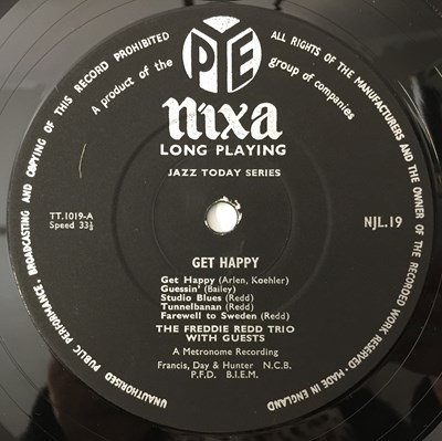 Lot 56 - THE FREDDIE REDD TRIO - GET HAPPY WITH FREDDIE REDD LP (PYE NIXA - NJL 19)