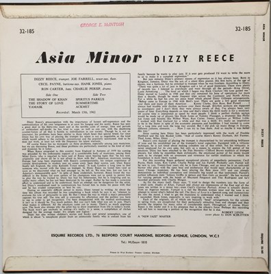 Lot 57 - DIZZY REECE - ASIA MINOR LP (ESQUIRE 32-185)