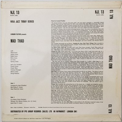 Lot 84 - THAD JONES AND HIS ENSEMBLE - MAD THAD LP (UK MONO OG - PYE/ NIXA - NJL.13)