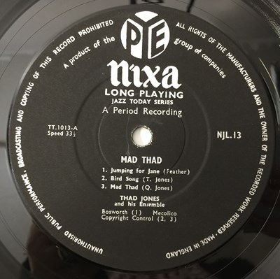 Lot 84 - THAD JONES AND HIS ENSEMBLE - MAD THAD LP (UK MONO OG - PYE/ NIXA - NJL.13)