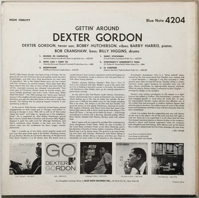 Lot 102 - DEXTER GORDON - GETTIN' AROUND LP (US OG - BLUE NOTE - BLP 4204)