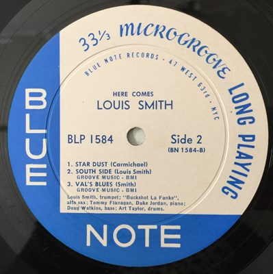 Lot 104 - LOUIS SMITH - HERE COMES LP (US OG - BLUE NOTE - BLP 1584)