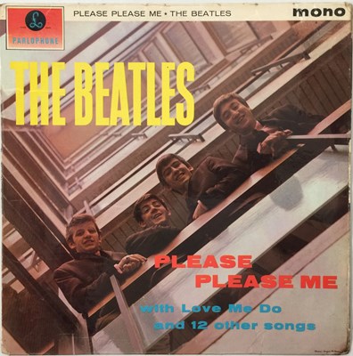 Lot 64 - THE BEATLES - PLEASE PLEASE ME LP (BLACK & GOLD PARLOPHONE - DICK JAMES - PMC 1202)