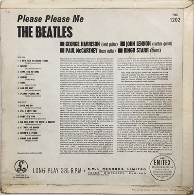 Lot 64 - THE BEATLES - PLEASE PLEASE ME LP (BLACK & GOLD PARLOPHONE - DICK JAMES - PMC 1202)